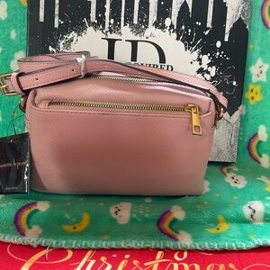 Nanette Lepore Pink Crossbody Bag Sleek Design